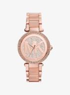 Michael Kors Parker Pav Rose Gold-tone Watch