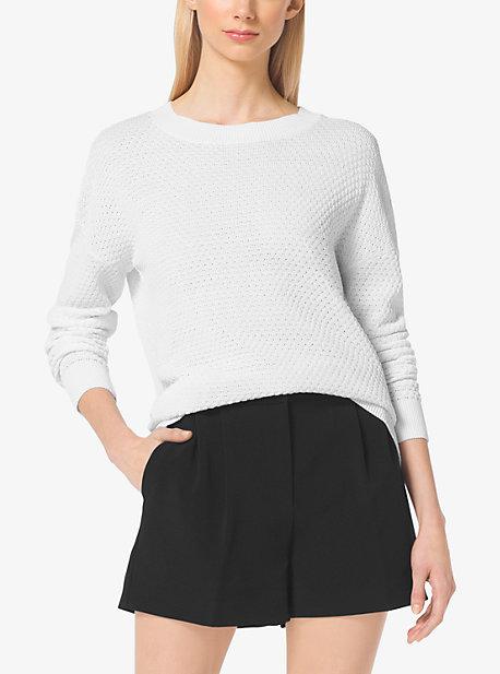 Michael Michael Kors Cotton-blend Crewneck Sweater