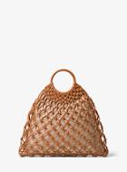 Michael Kors Collection Cooper Woven Leather Tote