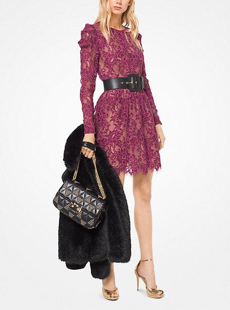 Michael Michael Kors Scalloped Corded Floral Lace Dress