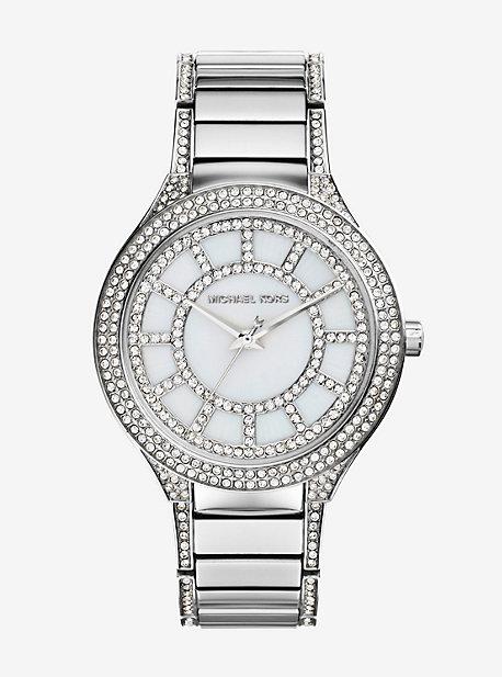 Michael Kors Kerry Pave Silver-tone Watch