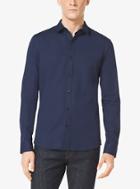 Michael Kors Mens Slim-fit Stretch-cotton Shirt