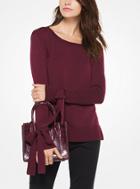 Michael Michael Kors Tie-cuff Stretch-viscose Pullover