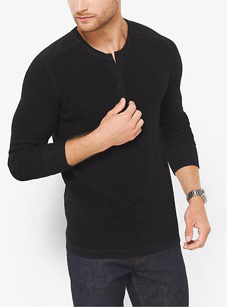 Michael Kors Mens Merino Wool Henley