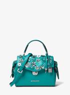 Michael Michael Kors Bristol Small Floral Sequined Leather Satchel