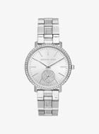 Michael Kors Jaryn Pave Silver-tone Watch