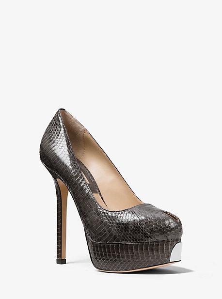 Michael Kors Collection Susana Snakeskin Platform Pump
