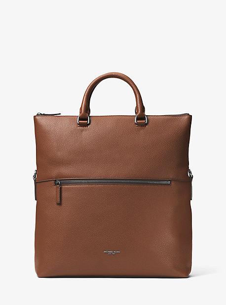 Michael Kors Mens Bryant Leather Fold-over Tote