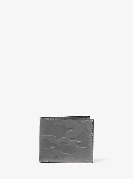Michael Kors Mens Odin Embossed Leather Billfold Wallet
