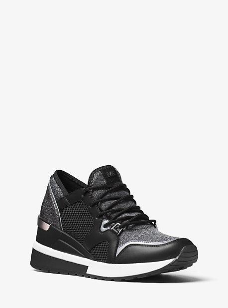 Michael Michael Kors Scout Leather-trim Sneaker