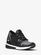 Michael Michael Kors Scout Leather-trim Sneaker