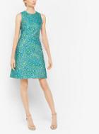 Michael Kors Collection Metallic Floral Brocade Shift Dress