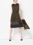 Michael Kors Collection Floraflage Duchesse And Chantilly Lace Dress