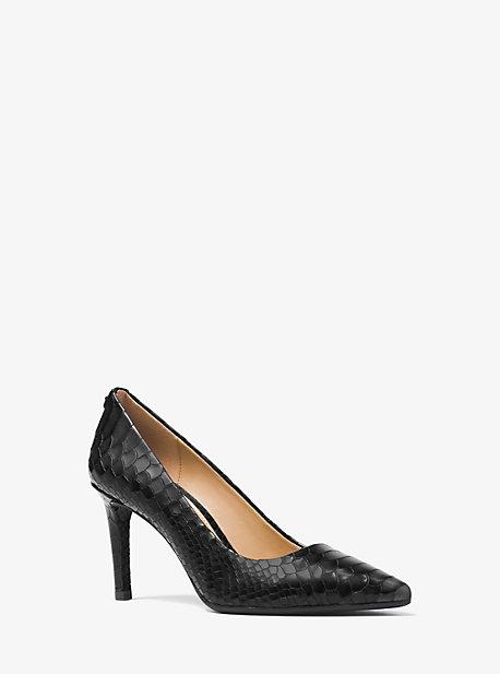 Michael Michael Kors Dorothy Embossed-leather Pump