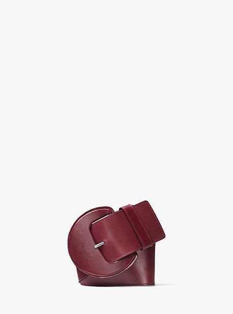 Michael Kors Collection Oversized Calf Leather Belt