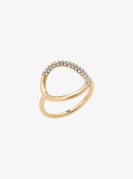 Michael Kors Gold-tone Pave Ring