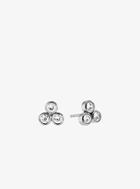 Michael Kors Crystal Silver-tone Cluster Earrings