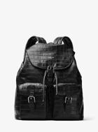 Michael Kors Mens Bryant Embossed-leather Backpack