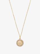 Michael Kors Fulton Pave Gold-tone Pendant Necklace