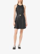 Michael Michael Kors Perforated Belted Dress
