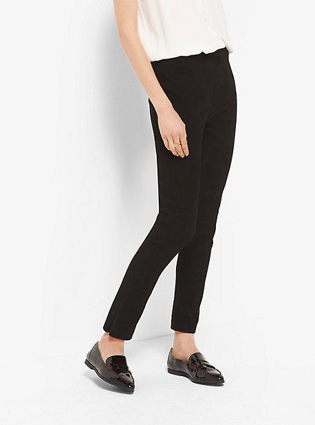 Michael Michael Kors Stretch-suede Cropped Trousers