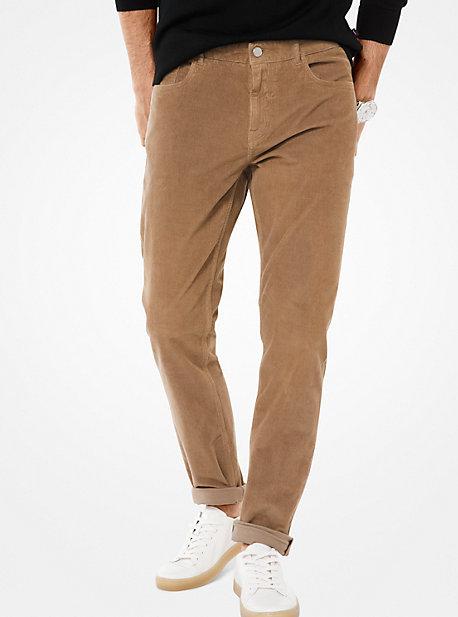 Michael Kors Mens Parker Slim-fit Corduroy Pants