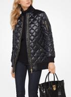 Michael Michael Kors Quilted-satin Bomber Jacket