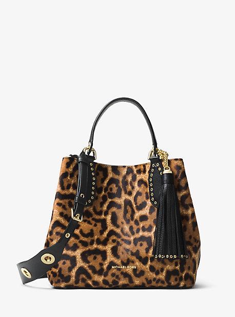 Michael Michael Kors Brooklyn Leopard Calf Hair Tote
