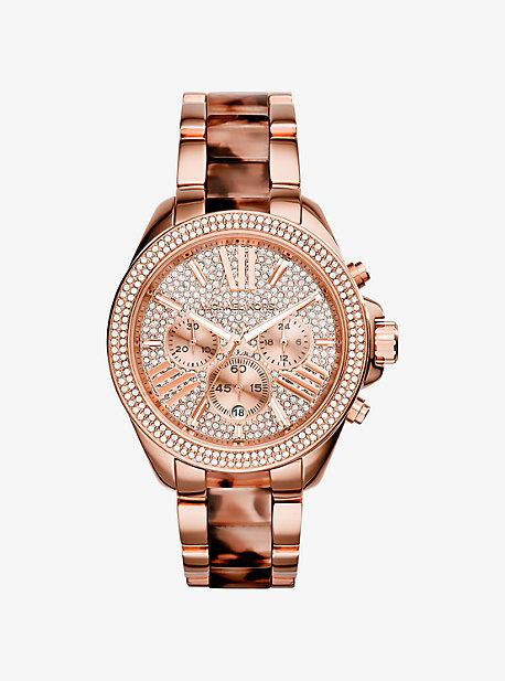 Michael Kors Wren Rose Gold-tone Acetate Watch