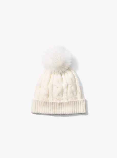Michael Michael Kors Cable-knit Cashmere Pom-pom Beanie