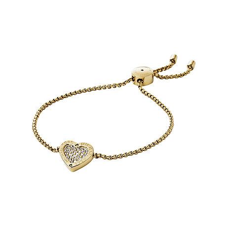 Michael Kors Heart Slider Gold-tone Bracelet
