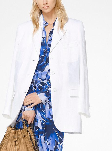 Michael Kors Collection Linen-crepe Blazer