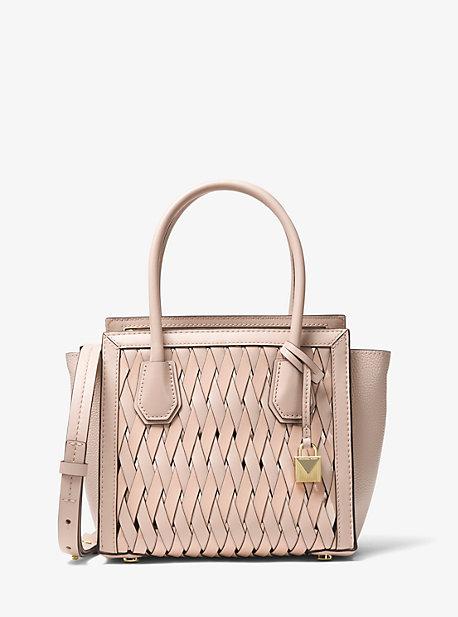 Michael Michael Kors Mercer Studio Woven Leather Crossbody