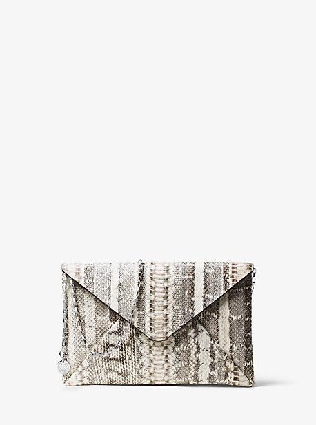 Michael Kors Snakeskin Envelope Clutch