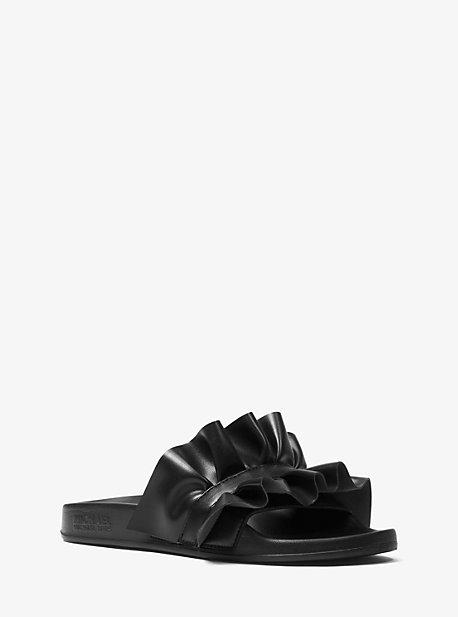 Michael Michael Kors Bella Ruffled Slide