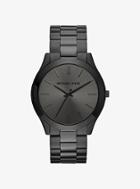 Michael Kors Slim Runway Black-tone Stainless Steel Watch