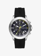 Michael Kors Walsh Silver-tone And Silicone Watch