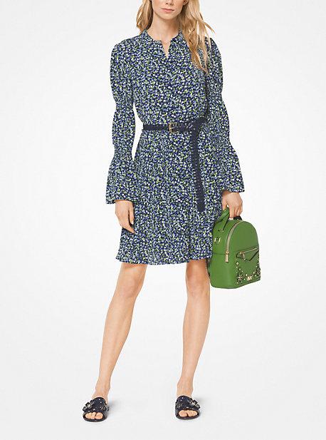 Michael Michael Kors Floral Crepe Shirtdress