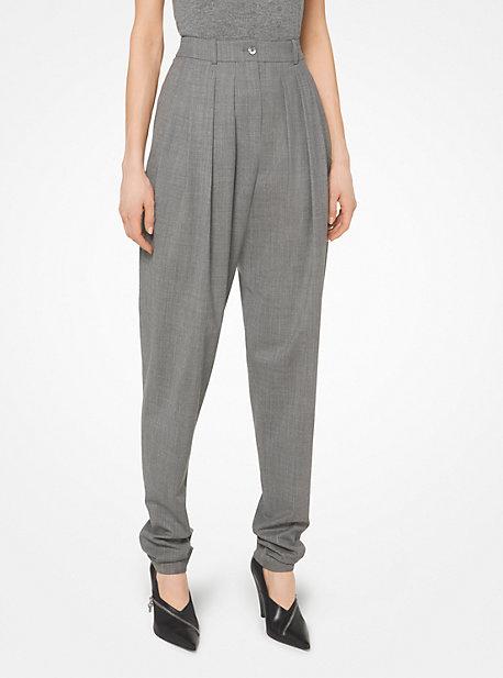 Michael Kors Collection Stretch-wool Pleated Trousers