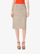 Michael Kors Collection Suede Utility Skirt