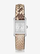 Michael Kors Collection Taylor Silver-tone And Python Watch