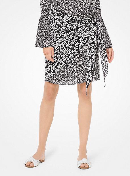 Michael Kors Collection Floral Crepe De Chine Pareo