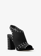 Michael Michael Kors Astor Studded Peep-toe Sling-back Mule