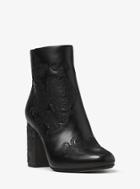 Michael Michael Kors Claire Embossed-leather Ankle Boot