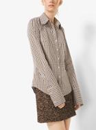 Michael Kors Collection Tattersall Cotton-poplin Shirt