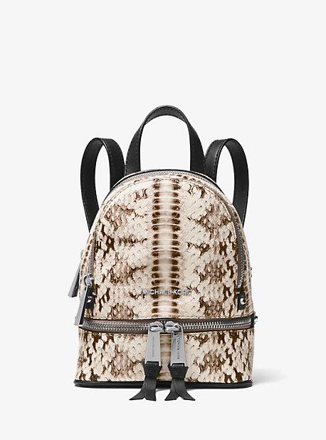 Michael Michael Kors Rhea Mini Embossed Leather Backpack