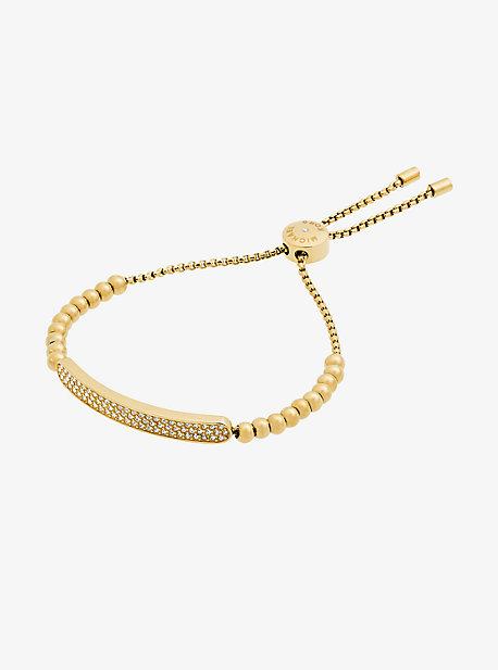 Michael Kors Pave Gold-tone Slider Bracelet