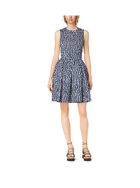 Michael Kors Collection Gingham Crushed-taffeta Dance Dress