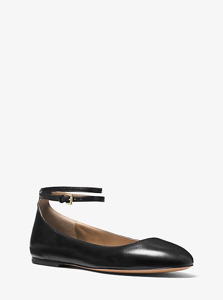 Michael Kors Collection Dunbar Calf Leather Flat