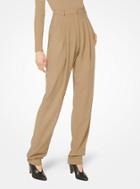 Michael Kors Collection Wool-serge Pleated Trousers